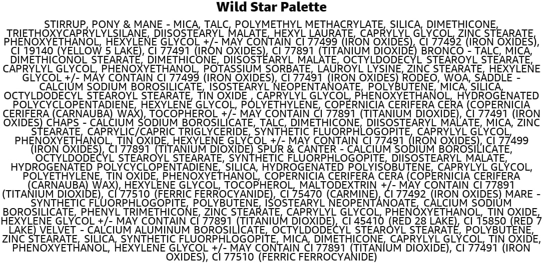 Wild Star Pressed Pigment Palette